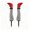 Red, variant on Sulaicai 2 Pack Halloween Witch Leg Yard Stakes, Striped Stockings Witch Shoe Ground Stake Ornaments, Fall Outdoor Lawn Front Porch Halloween Decorations, Orange