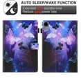 thumbnail image 2 of TECH CIRCLE iPad 10th Generation Case iPad 10.9 Inch Case 2022, PU Leather Stand Wallet Smart Flip Multiple Viewing Angles Cover with Auto Sleep Wake Feature Protective Case, Purple Butterfly, 2 of 6
