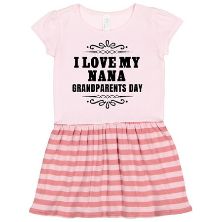 

Inktastic Grandparents Day I Love My Nana Gift Toddler Girl Dress