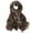 Khaki, variant on Lynono Stylish Leopard Print Tie Dying Long Scarf Soft Polyester Silk Scarf Shawl Headwrap For Women Men Fashion Accessories