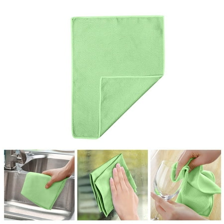 

WOXINDA 1PC Easy To Clean Fiber Cleaning Cloth Glass Cleaning Cloth Kitchen Household Reusable Cloth for Cleaning Mirror Glass Screen