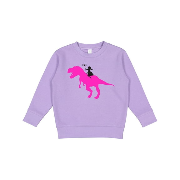 Inktastic Princess Riding Her T-rex Toddler Sweatshirt