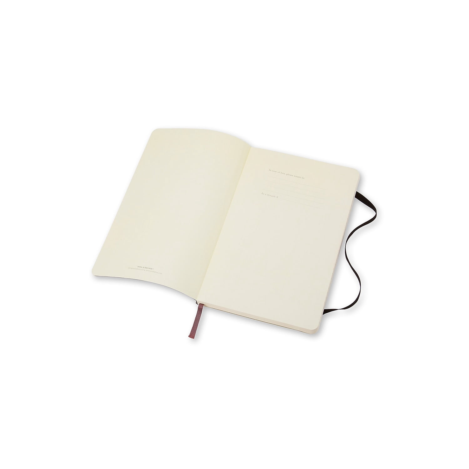 Moleskine Classic Softcover Notebook, Ruled, 8 1/4 x 5, Black Cover, 192 Sheets -HBGMSL14