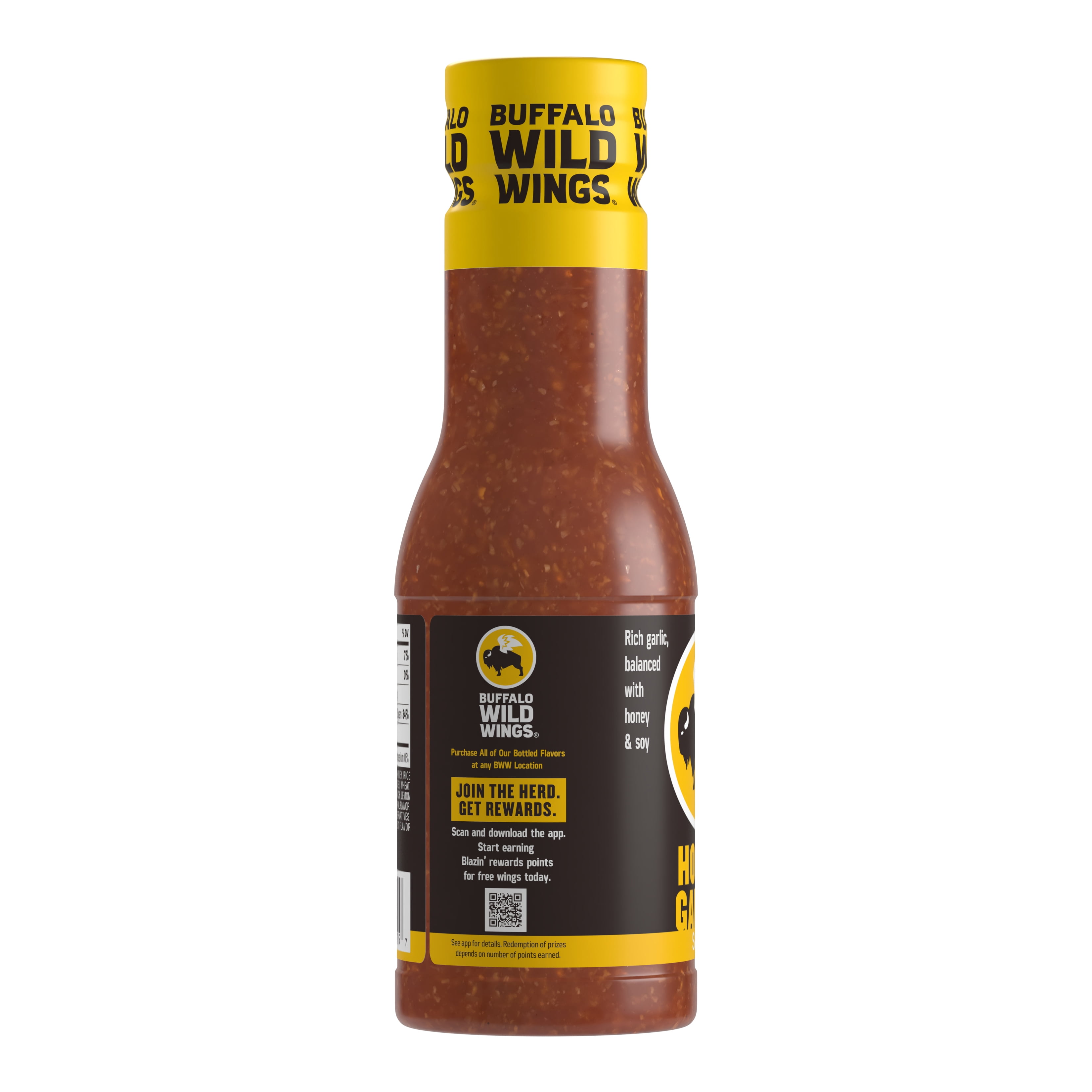 Buffalo Wild Wings Honey Garlic Sauce, 12 fl. oz., Sweet and Savory Dipping Sauce