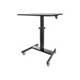 thumbnail image 1 of StarTech.com Mobile Standing Desk - Portable Sit-Stand Ergonomic Height Adjustable Cart on Wheels - Rolling Computer-Laptop Workstation, 1 of 8
