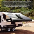 thumbnail image 4 of ALEKO Auvent Rétractable Motorisé 16X8 ft Patio Camping Vinyle Couvert Brun, 4 of 12