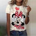 thumbnail image 2 of Camiseta de verano de manga corta con estampado de Mickey Mouse para mujer, camiseta de talla grande, nueva camiseta para mujer, ropa de moda, tops para mujer, 2 of 4