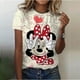 thumbnail image 2 of Camiseta de verano de manga corta con estampado de Mickey Mouse para mujer, camiseta de talla grande, nueva camiseta para mujer, ropa de moda, tops para mujer, 2 of 4