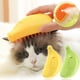 thumbnail image 1 of Jacenvly 2024 - Cepillo de limpieza para mascotas (nuevo y mejorado, 4 en 1), multifuncional, autolimpiable, para masajes, para eliminar pelos enredados y sueltos, color amarillo, 1 of 8