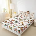 thumbnail image 4 of Manfei Cartoon Dog 4-Piece Full Size Sheets for Teens Kids Children,Kawaii Flower Animal Bed Sheets,Cute Pets Lightweight Sheet Sets,Ultra Soft Home Decor, 4 of 7