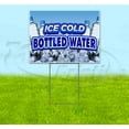 thumbnail image 1 of Ice Cold Bottled Water (18" x 24") Yard Sign, Includes Metal Step Stake, 1 of 6