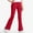 Red, variant on OGLCCG Girls Flare Leggings Solid Color Soft School Uniform Bell Bottoms Pants High Waisted Flared Leggings for Teen Girls 3-14 Years