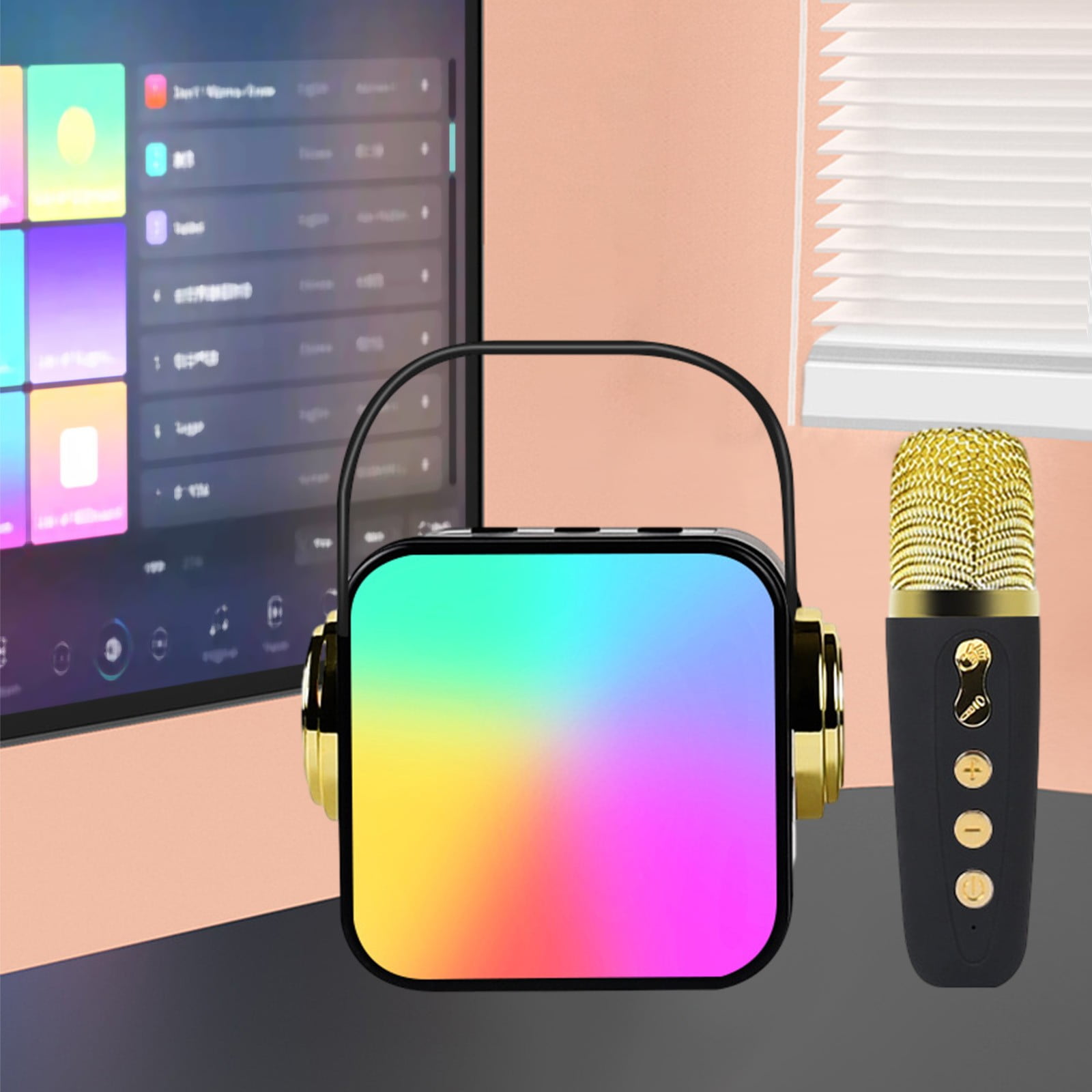 Microphone, New Microphone, Audio, Wireless Microphone, Bluetooth, Karaoke Sound, Household Singing, Household KTV