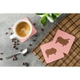 thumbnail image 3 of Carolines Treasures BB7981FC Merino Sheep Pink Check Foam Coaster, Set of 4, 3 of 3