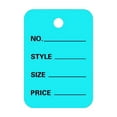 thumbnail image 2 of 100Pcs Price Tags, 2x1.4in Clothing Price Labels Blank Merchandise Marking Tags Size Style Price Perforated Paper Hang for Retail Store Display,Blue, 2 of 9