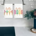 thumbnail image 2 of Hello Summer Kitchen Towels 18x26 Inch Set of 2 Popsicle Ice Cream Dish Towels Farmhouse Seasonal Decorative Hand Cloths for Kitchen Decoration, 2 of 6