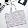 thumbnail image 6 of Salouo Orchids Flowers for Canvas Tote File Bag, Tote Bag With Zipper Business Briefcase Document Bag with Handle A4 File Organizer Laptop Bag for Travel & Work, 6 of 8