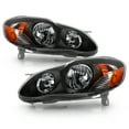 thumbnail image 2 of AKKON - For Toyota Corolla OE Replacement Black Headlights Driver/Passenger Head Lamps, 2 of 7