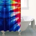 thumbnail image 4 of Colorful Tie Dye Symmetric Pattern Shower Curtain 36"x72" ,Bathroom Decorative Shower Curtains Set with 12 Hooks,Modern Waterproof Washable Shower Curtain, 4 of 6