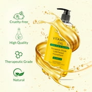 Majestic Pure Vitamin E Oil - 100% Pure & Natural, 20,000 IU | Premium Grade, Cold-Pressed and Tocopherol to Repair Dry, Damaged Skin| Moisturizing Skin, Hair and Scalp 8Fl Oz