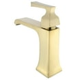 thumbnail image 3 of Fine Fixtures Arched Square Single Hole Bathroom Faucet, Satin Brass, 3 of 5