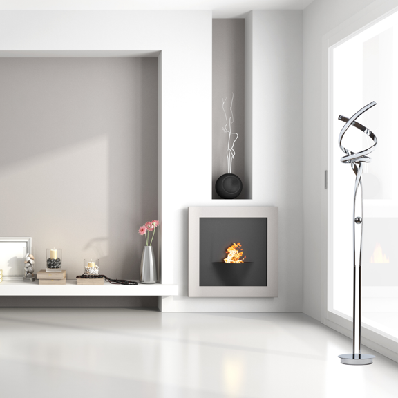 Munich LED Chrome LED Integrated Dimmable 63" Floor Lamp