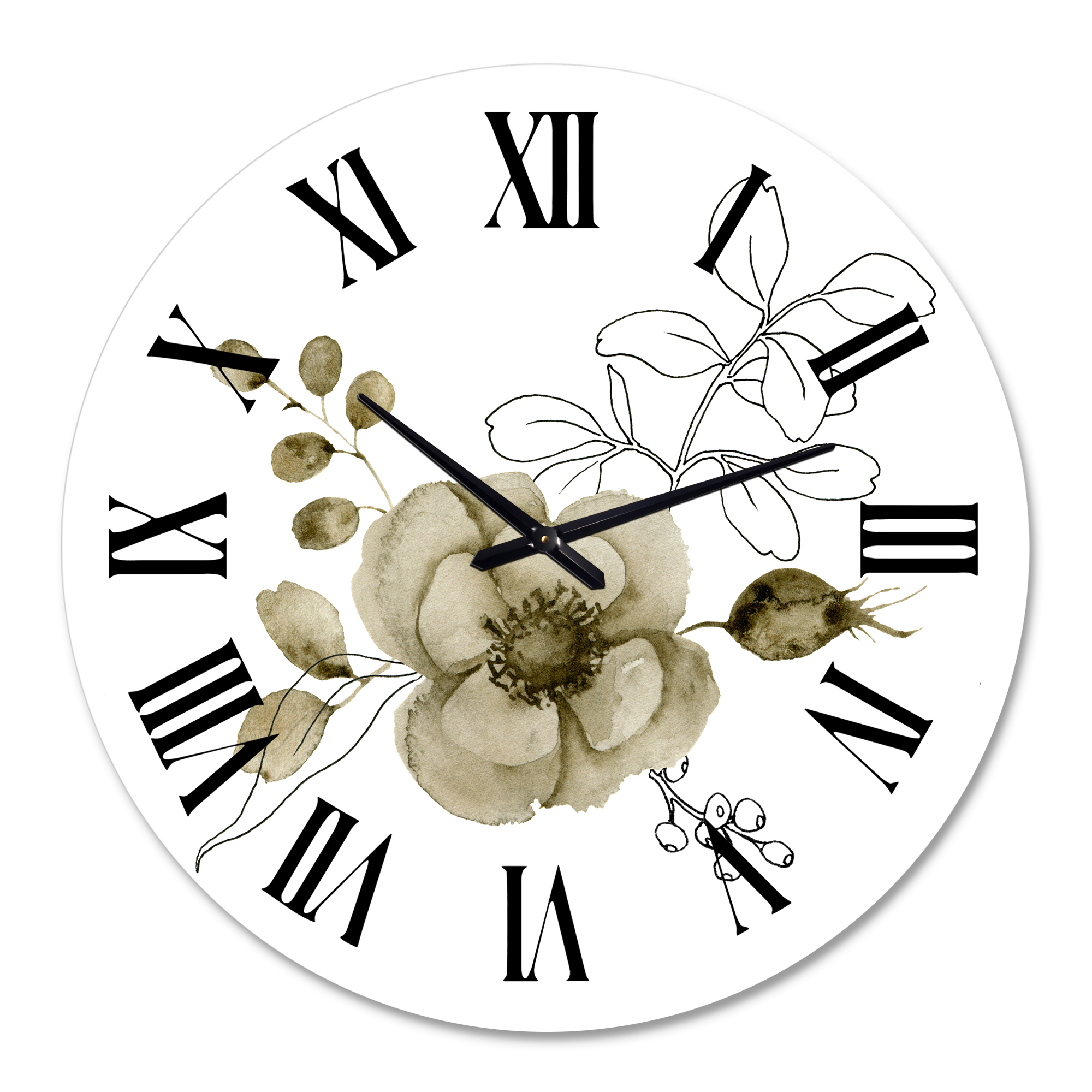 Designart 1 in Traditional Wall Clock