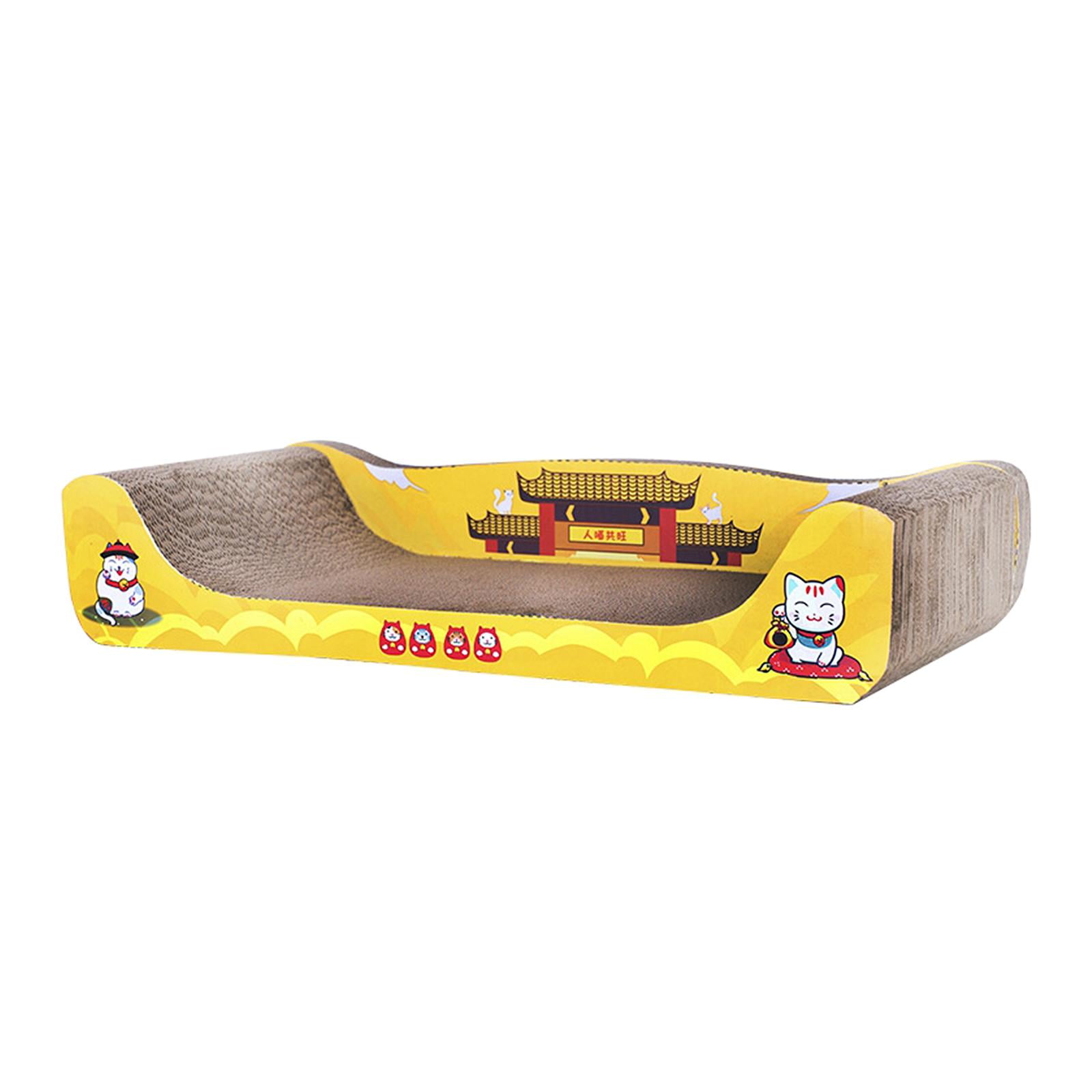 Cat Scratcher Cardboard, Cat Scratch Bed, Cat Furniture Large Wide Prevents Furniture Damage Cat Scratching Board for Indoor Cats Kittens Play 60cmx30cmx12cm
