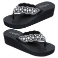 thumbnail image 4 of 1 par de zapatos de playa antideslizantes Zapatos de suela antideslizante Chanclas Zapatos de diamantes de perla para mujeres de verano (talla negra 39 24,5 cm, 7,5 EE. UU., 5 Reino Unido, 3, 4 of 4