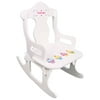 Personalized Child's Red Ladybug Puzzle Rocking Chair