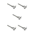 thumbnail image 2 of xinxixnxx Premium Acier Inoxydable Mâchoire Écrou Ouvert Remplacement Tourniquet Rigging Vis Argent M5 5Set, 2 of 6