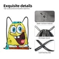 thumbnail image 4 of Pofeuu SpongeBob SquarePants for Water-Resistant 210D Drawstring Bag Compact Foldable Design Gym Yoga Travel Essentials Lightweight Carryall-Medium, 4 of 6