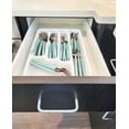 thumbnail image 4 of Mainstays 49 Piece Stainless Steel and Plastic Flatware Set with Tray, Teal Blue, Service for 8, 4 of 8