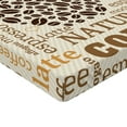 thumbnail image 2 of Ambesonne Kitchen Fitted Sheet 2 Pcs Set, Latte Affogato Coffee, Queen, Cream Caramel and Brown, 2 of 3