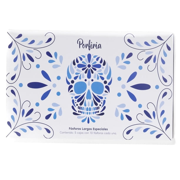 Fósforos Porfiria Leyendas de México Blanco 5 Cajitas con 10 Pzas. c/u
