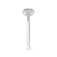 thumbnail image 3 of ANGARA Natural 0.26 Ct. Diamond Halo Ring in 14K White Gold for Women (Ring Size: 3), 3 of 10