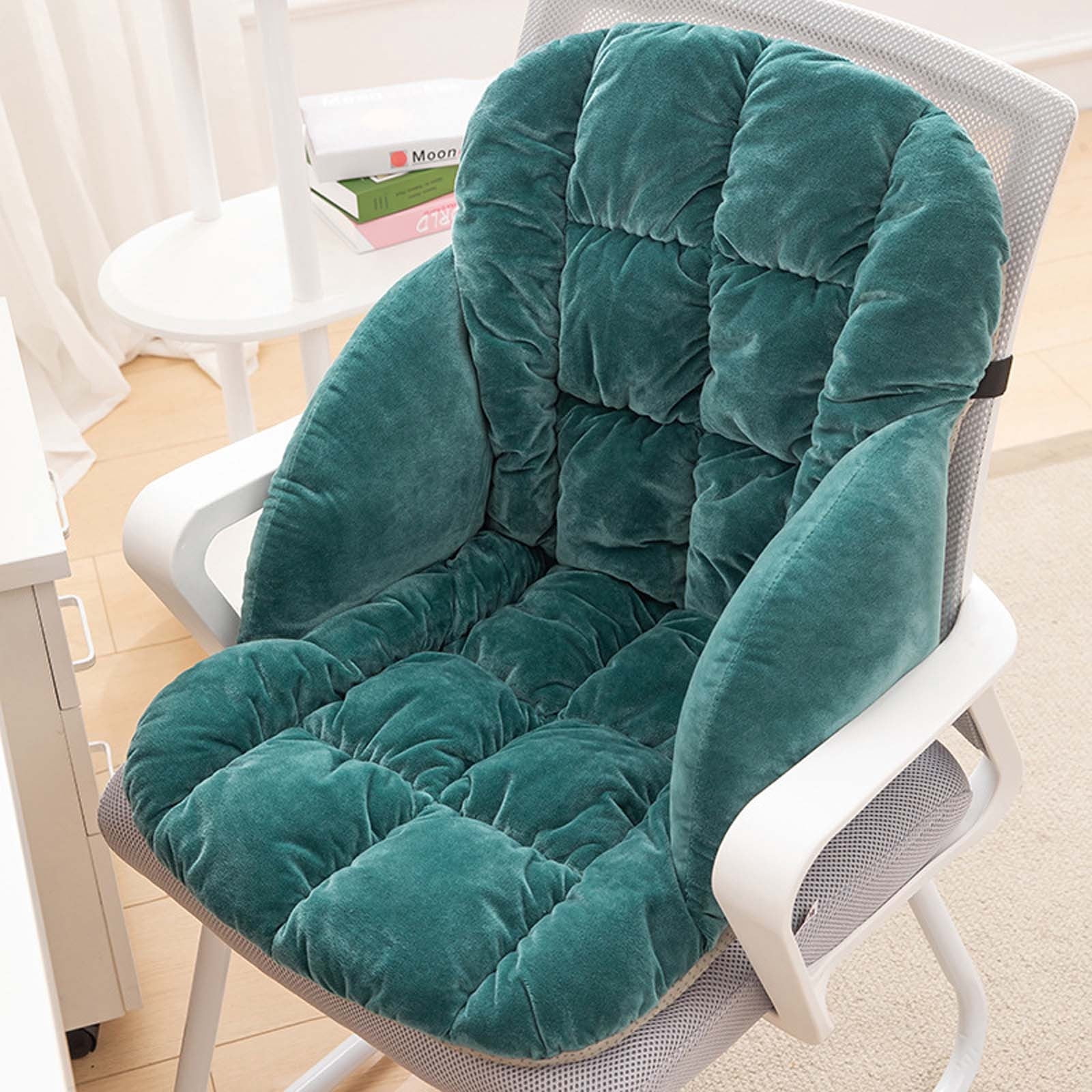 Kbndieu Heated Seat Cushion for Office Chair, Portable Heating Chair Pad, Soft Thick Chair Warmer for Back, Waist, Hips, Thighs Home Office Use