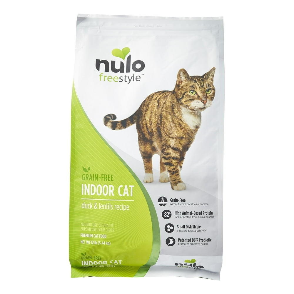 Nulo Freestyle GrainFree Indoor Duck & Lentils Dry Cat Food, 12 Lb