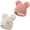White+Rose Pink, variant on 2 Pcs Toddler Winter Pom Pom Beanie Hat For 0-3 Years Old Kid-Multicolor