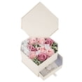 thumbnail image 1 of Caja con cajones hecha a mano en color rosa, set de regalo romántico con forma de corazón y jabón de rosas, 1 of 8