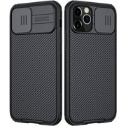 imluckies Case Compatible with iPhone 12 Pro Max, Slim Protective Case with Slide Camera Cover Protector, Camera