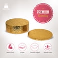 thumbnail image 3 of Cake S.O.S 12 Inches Gold Round Cake Drum Board, 1/2″ Thick, (1-Pack), 3 of 9