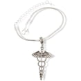 thumbnail image 1 of EPJ Medical Symbol Snake with Wings Bracelet, 1 of 8