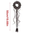 thumbnail image 6 of RUISINERY Double Braid Ponytail Hair Bun Synthetic Hair Extension Elastic Bun Loop For Women Natural Black Brown, 6 of 7