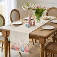 thumbnail image 4 of Easter Eggs Table Runner 90 Inches Long for Kitchen Dining, Retro Farmhouse Spring Spring Flowers Herbs Dresser Scarf Farmhouse, Dining Table Decorations for Wedding/Parties, 13 x 90 In, 4 of 8