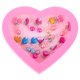 thumbnail image 1 of 1 caja de aretes para niños adorables Pendientes con clip Pendientes decorativos Juguete de imaginación para niños Niñas (con piedra caliza), 1 of 4