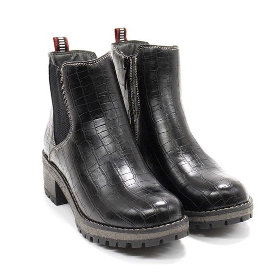 Patrizia Women's Smylie Chelsea Bootie, Black, 10.5 - 11 M US