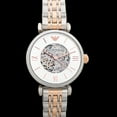 thumbnail image 4 of Emporio Armani Meccanico Silver Rose Gold Stainless Steel Automatic Ladies Watch AR1992, 4 of 4