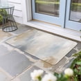 thumbnail image 2 of Blue Brown Doormat Outdoor Entrance 24"x36", Modern Abstract Oil Painting Artwork Absorb Moisture Dirt Door Mats, Non-Slip Rubber Backing Floor Mats Indoor, Low-Profile Front Door Rugs, 2 of 9