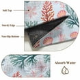 thumbnail image 6 of Round Rugs 3.3Ft, Green Red Coral Round Area Rug Washable Indoor Throw Carpet, Coastal Nautical Summer Beach Soft Non Slip Circle Rug for Laundry Room Patio Home Decor Aesthetic, 6 of 8